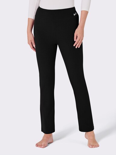 feel good Dehnbund-Hose mit Stretch - schwarz