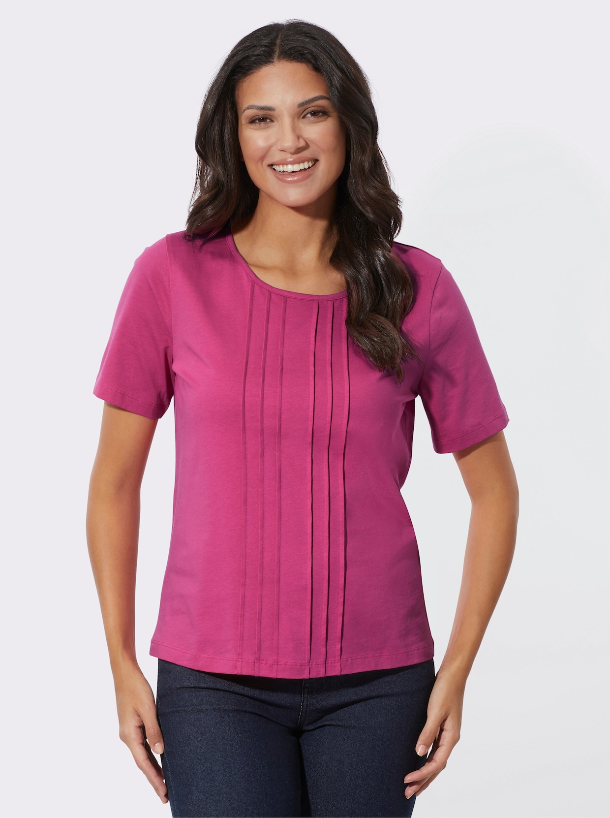 Shirt met korte mouwen - fuchsia