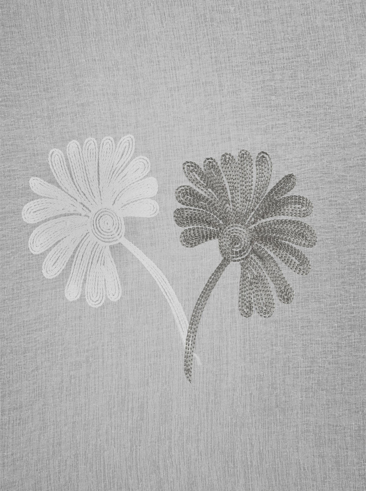 heine home Decoratieve vitrage - grijs/offwhite