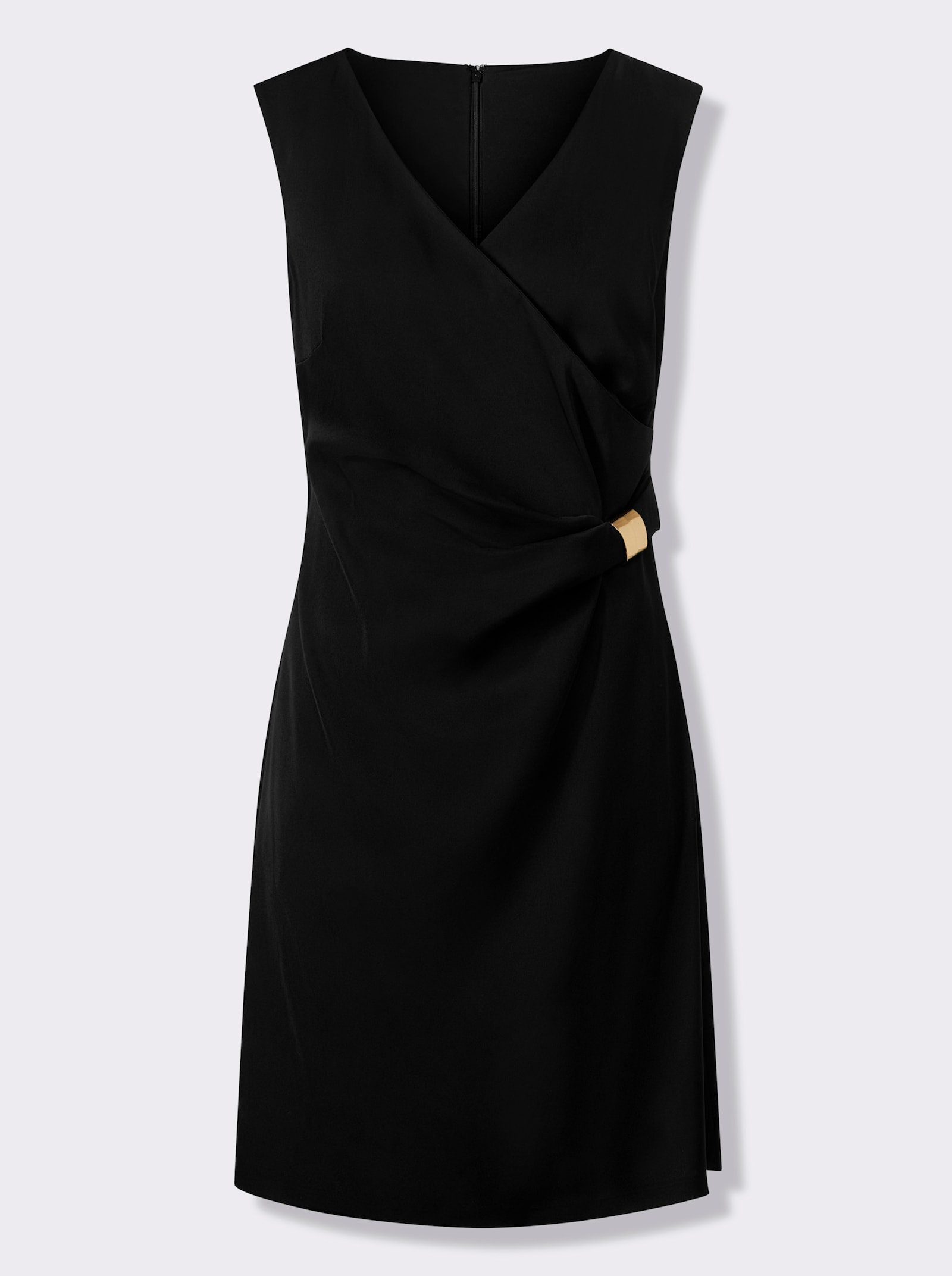 heine Cocktailkleid in Wickel-Optik - schwarz