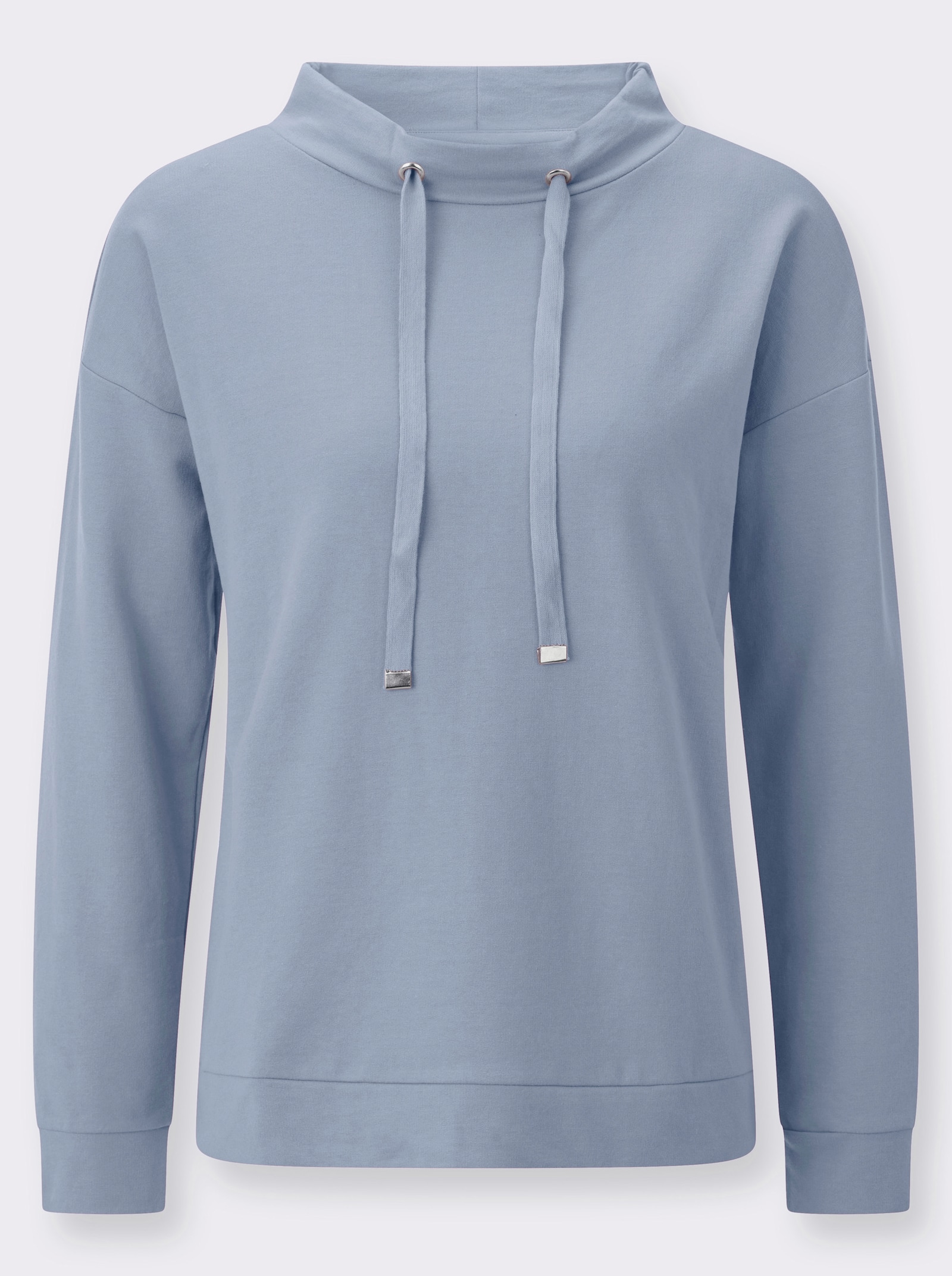 Sweatshirt mit Kordelzug - bleu