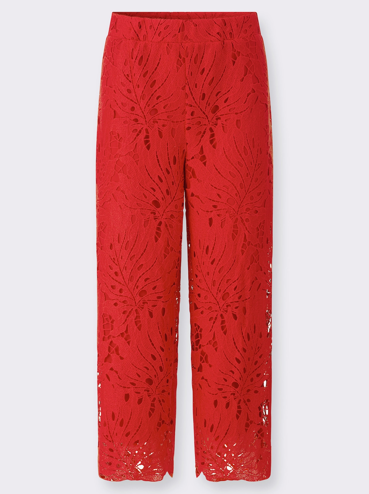 Marlene-Hose mit Rundum-Dehnbund - rot