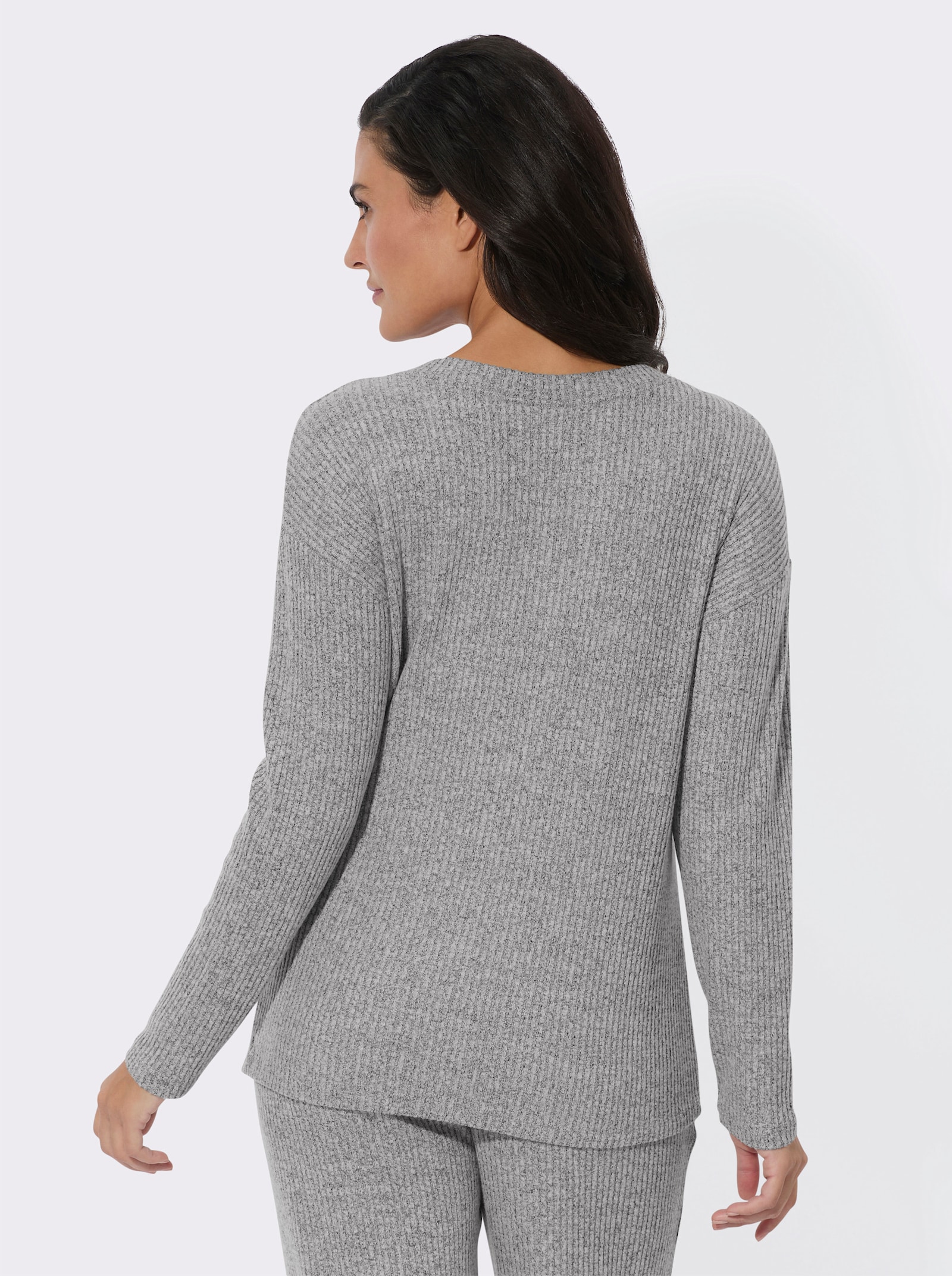 feel good Shirt - grau-meliert