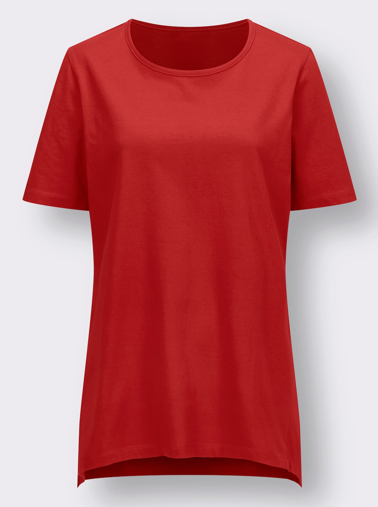 Puntig shirt - rood