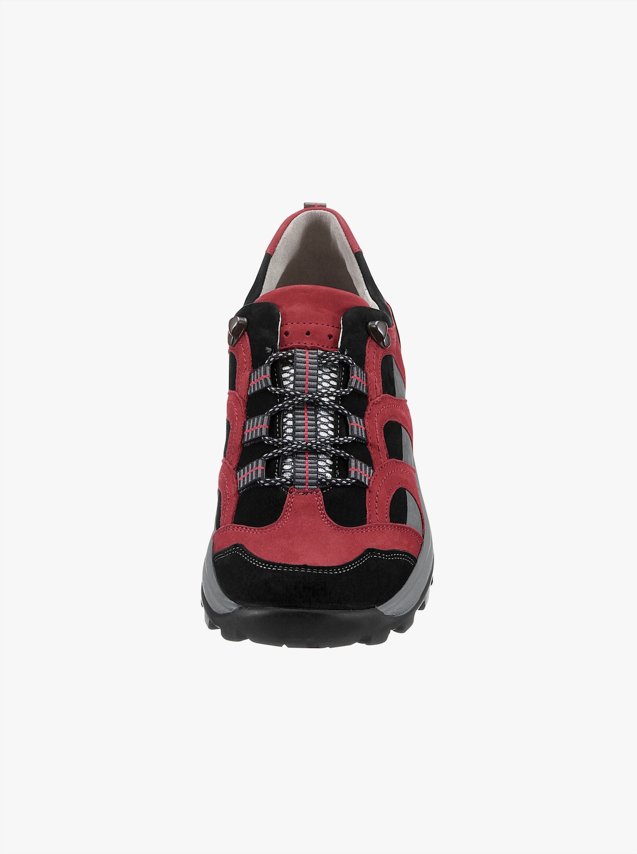 Waldläufer Schnürschuh - rot-schwarz