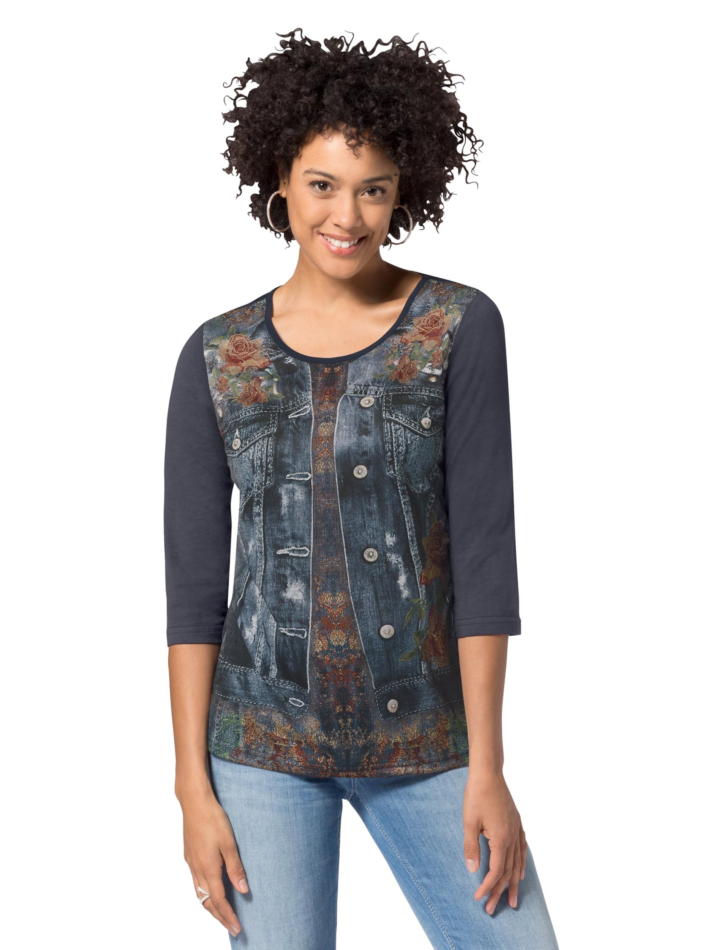 Shirt - marine-gemustert