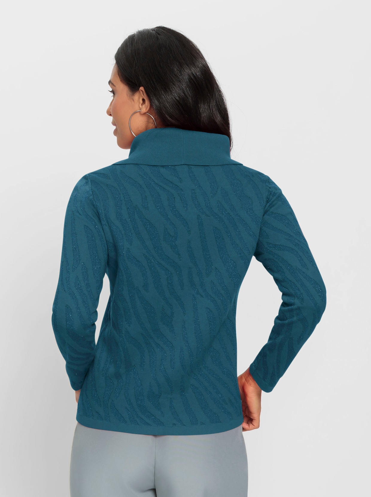 Jacquard-Pullover - topas
