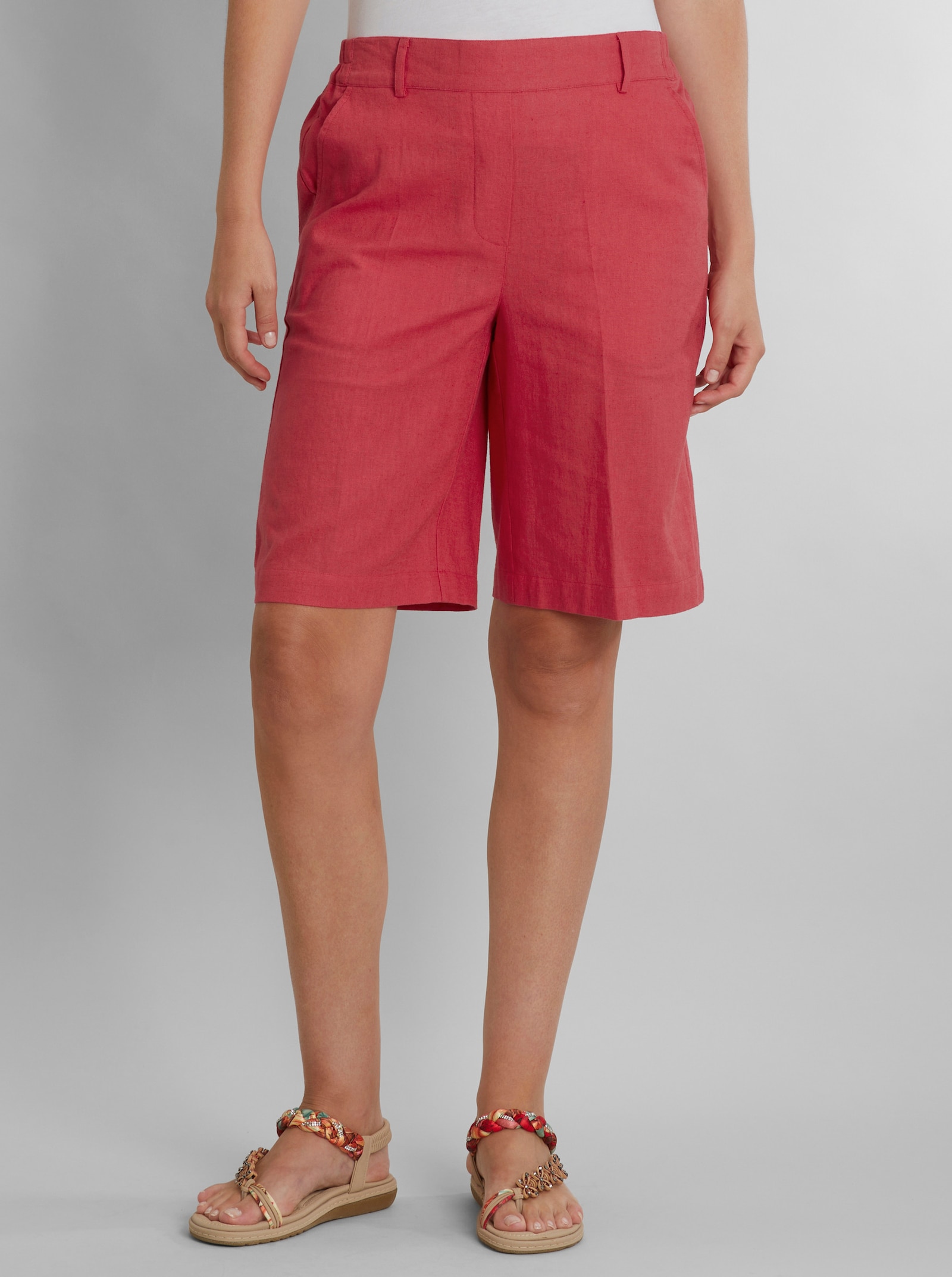 heine Shorts mit Bügelfalte - erdbeere