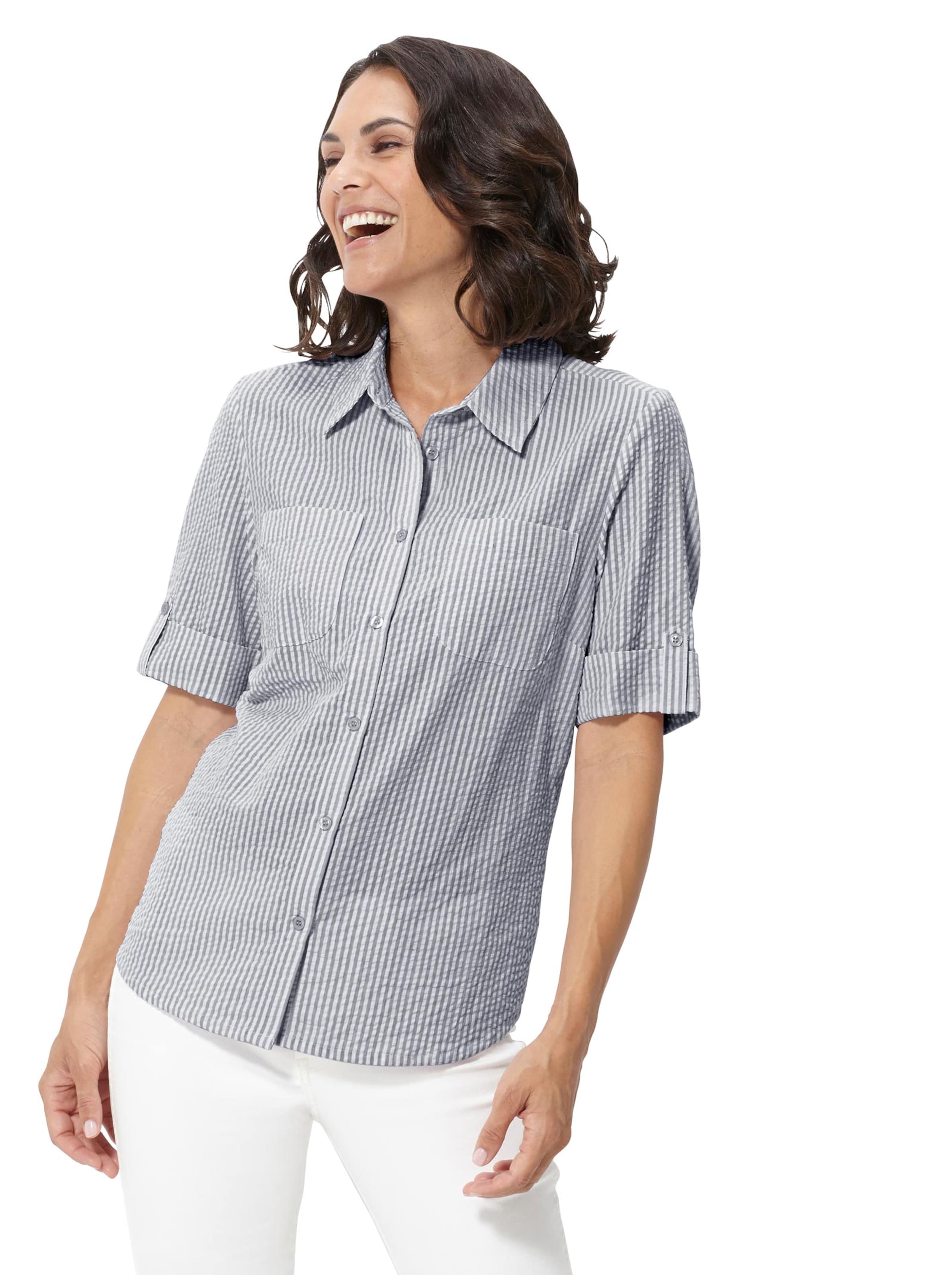 Bluse - marine-gestreift