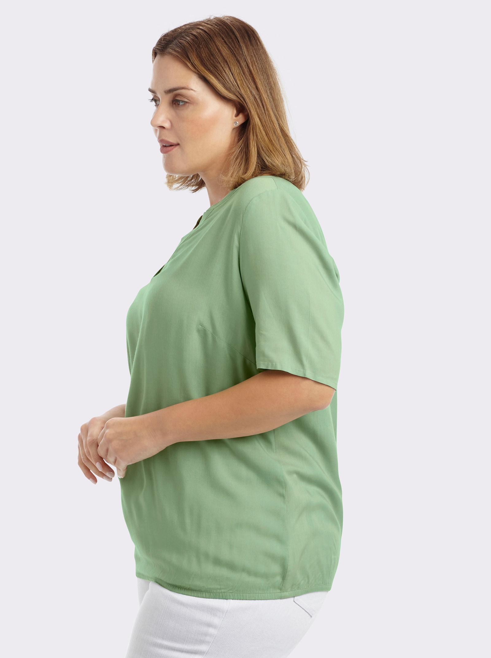 sheego Tunika mit Gummizugbund - eucalyptus