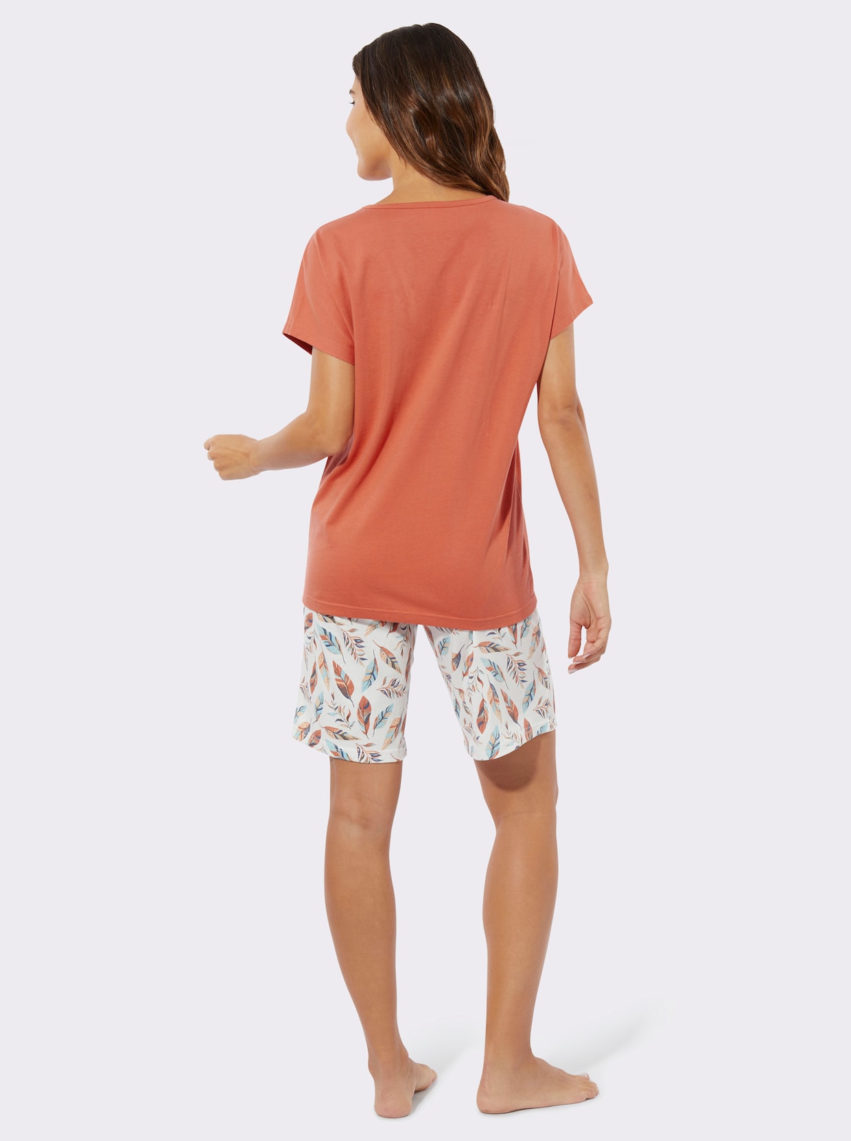 Shorty - papaya-bedruckt