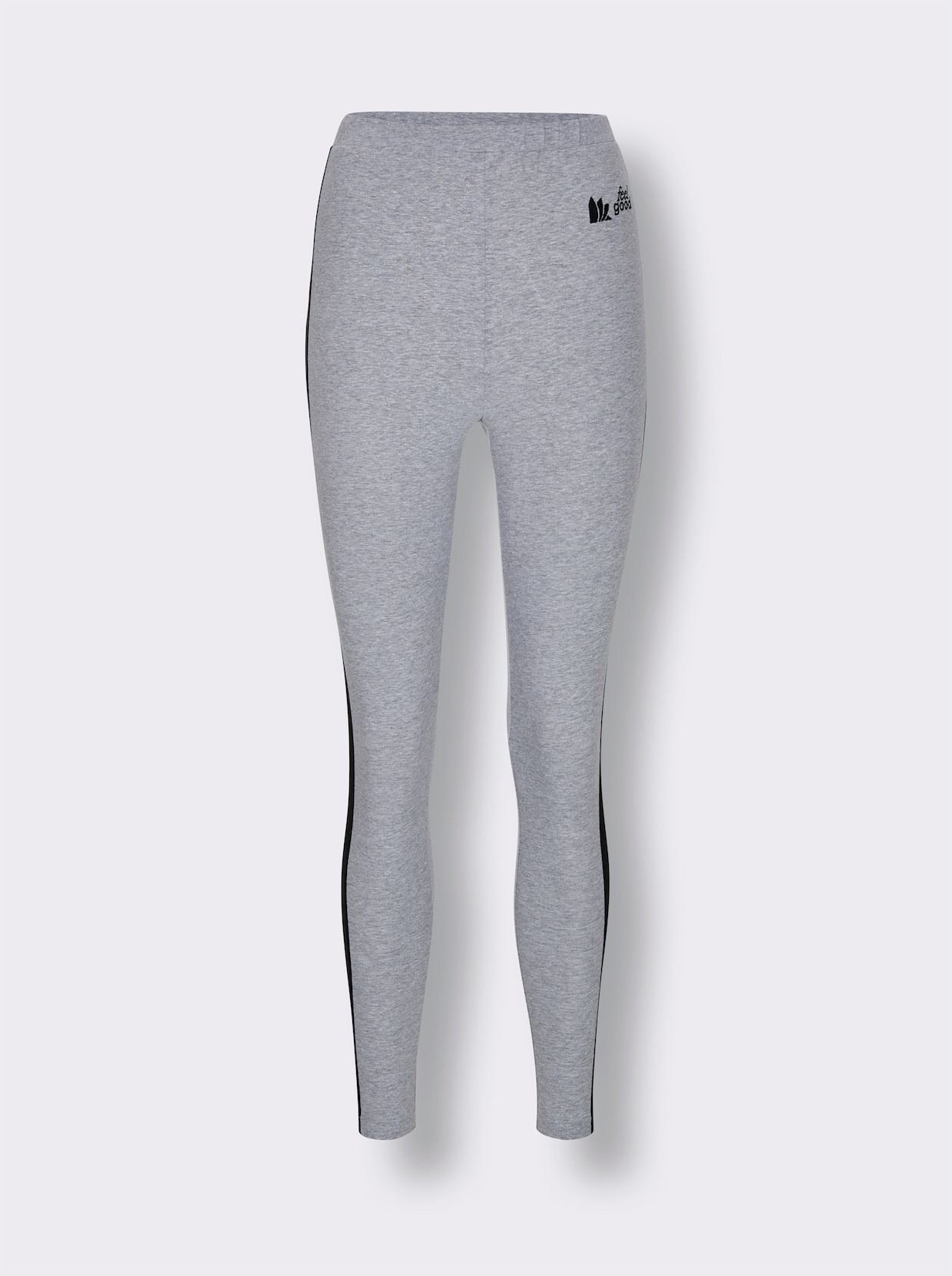 feel good Leggings - grau-meliert-schwarz