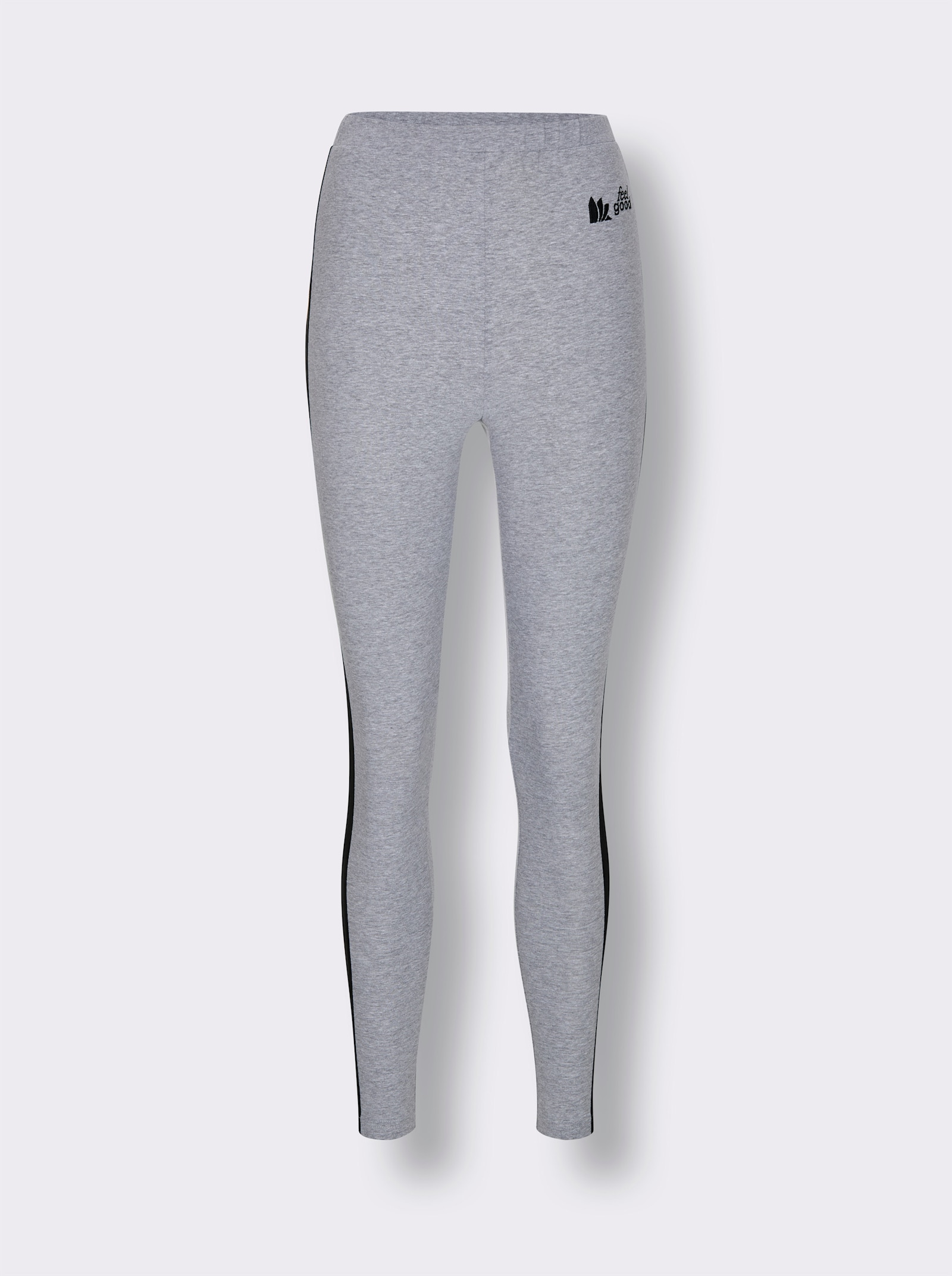 feel good Leggings - grau-meliert-schwarz