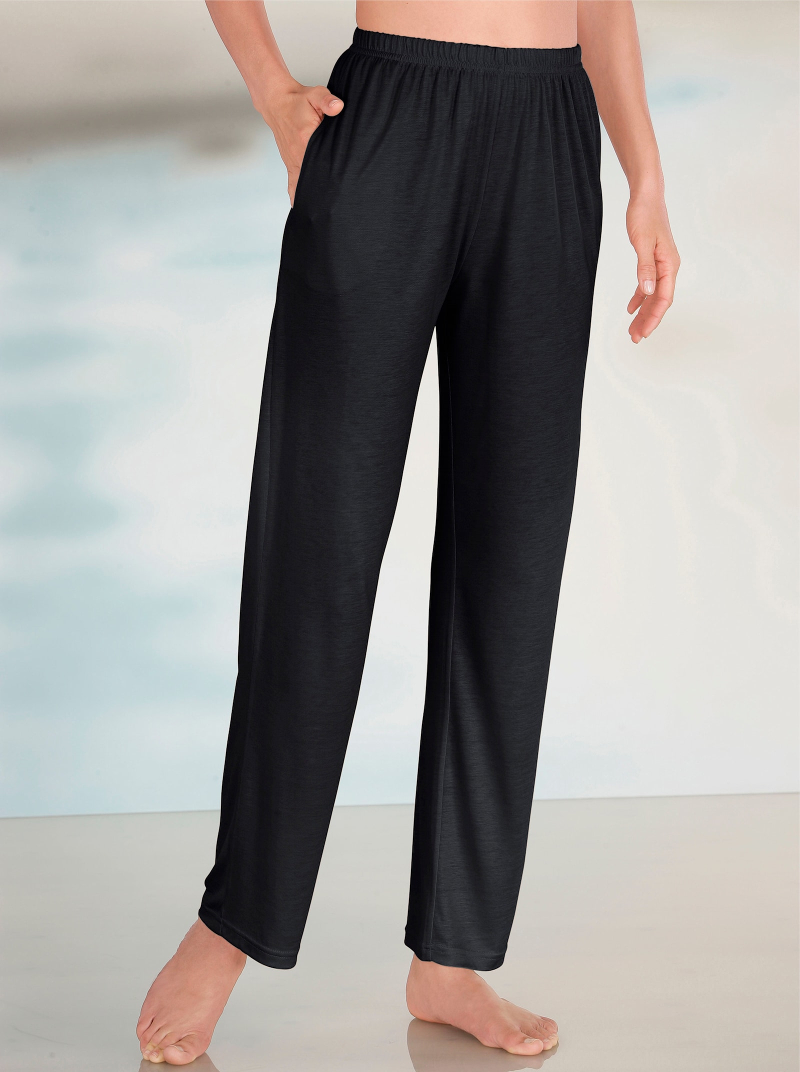 Freizeithose mit Rundum-Dehnbund - schwarz