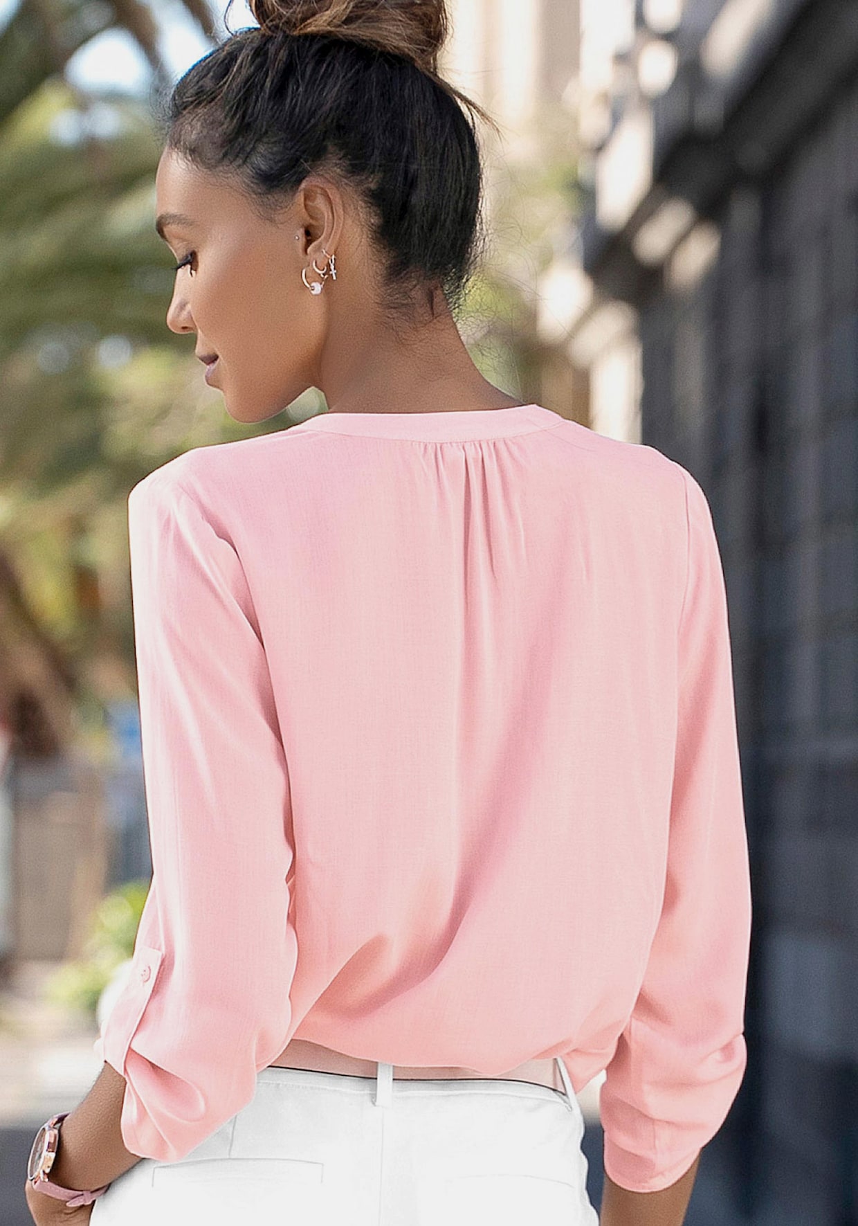 LASCANA Comfortabele blouse - roze