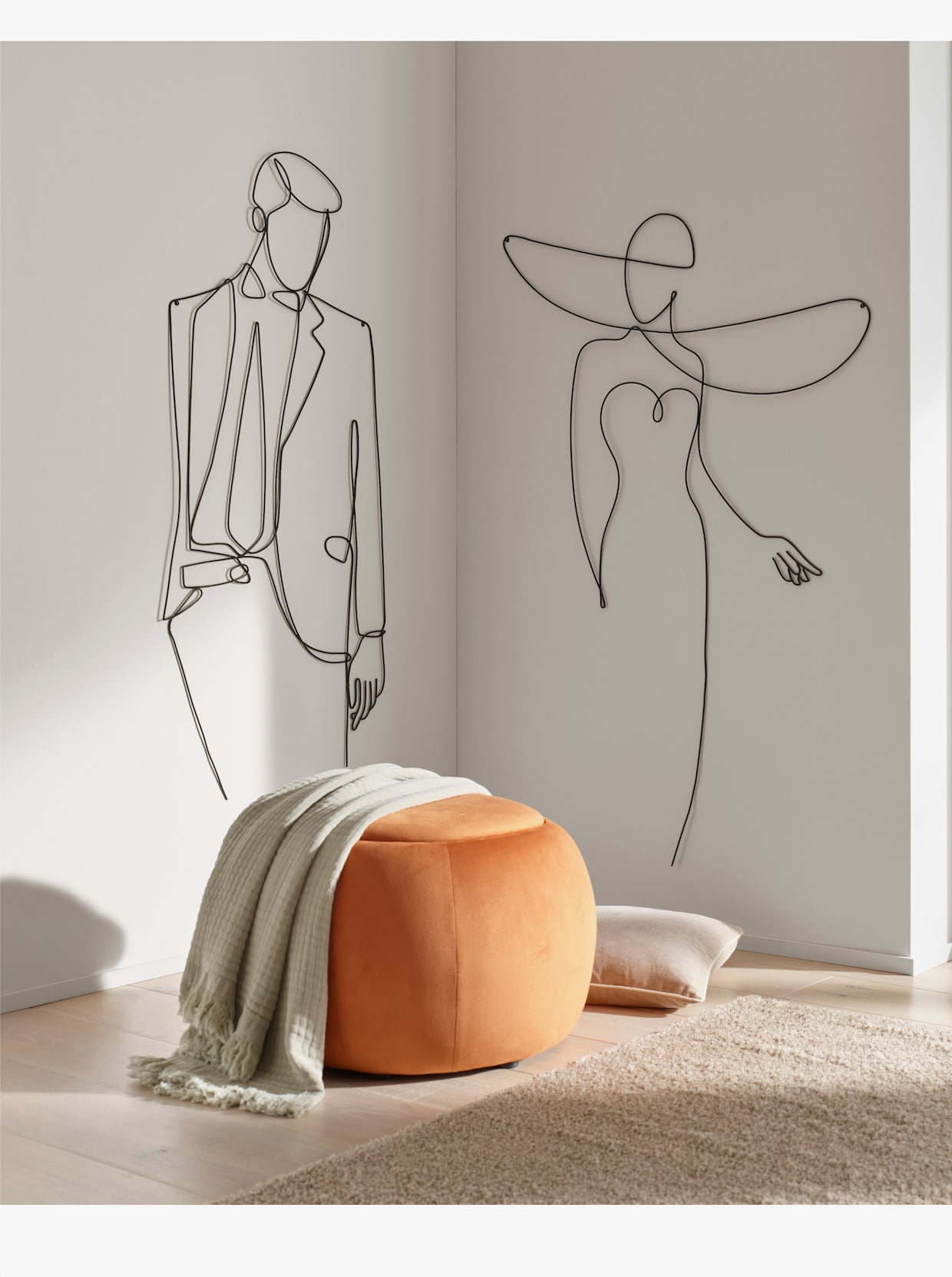 heine home Décoration murale - noir