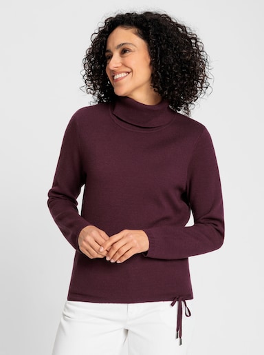 Langarm-Pullover - burgund