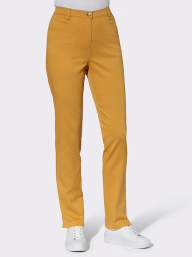Jeans mit Stretch-Anteil - ocker
