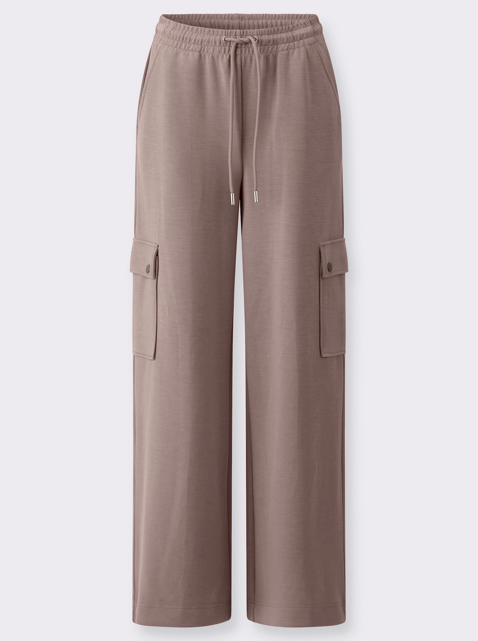 heine Jerseyhose mit Cargo-Taschen - taupe