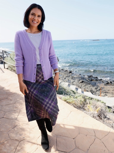 Strickjacke - lavendel