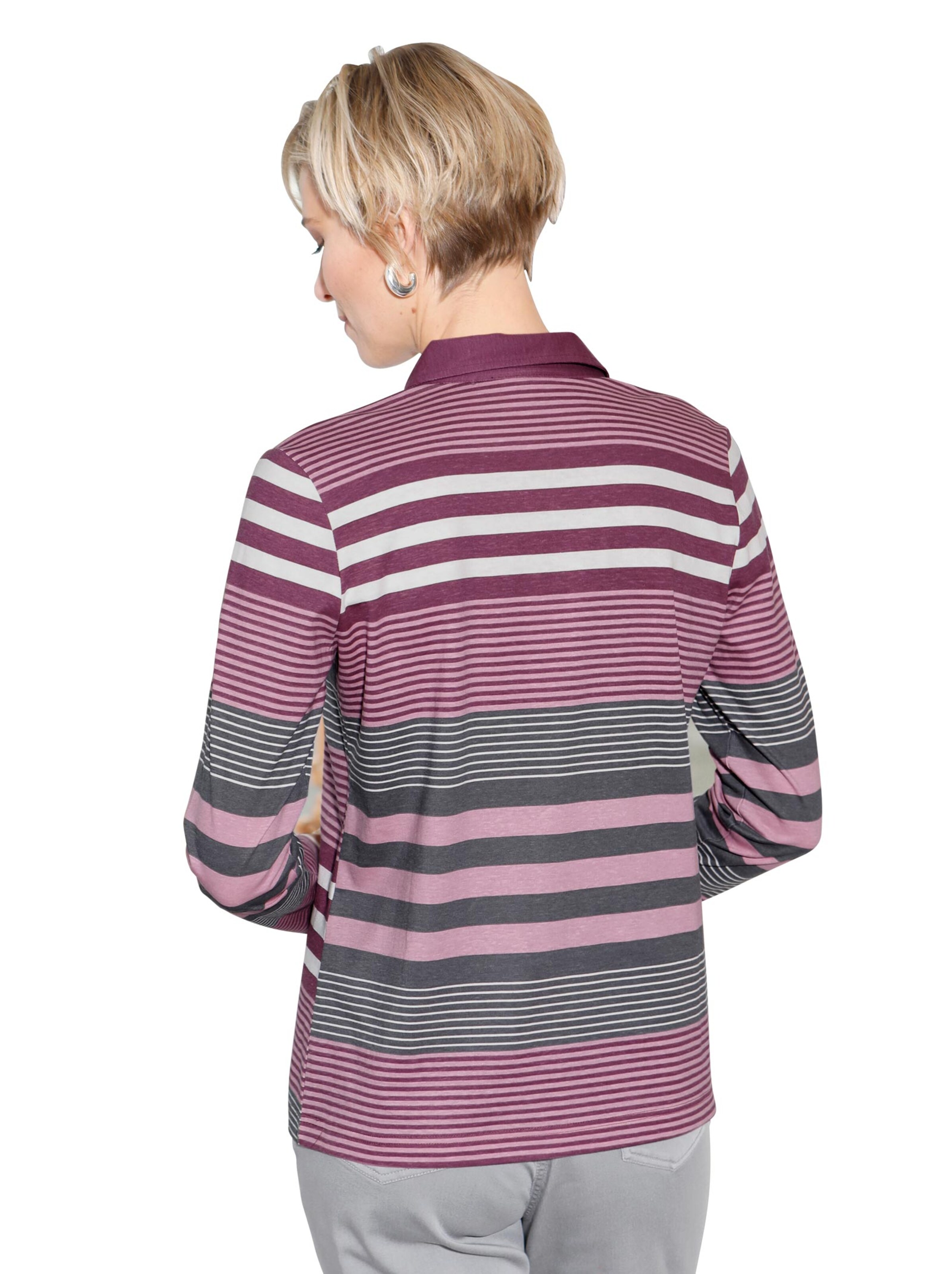 Shirt - rosé-geringelt