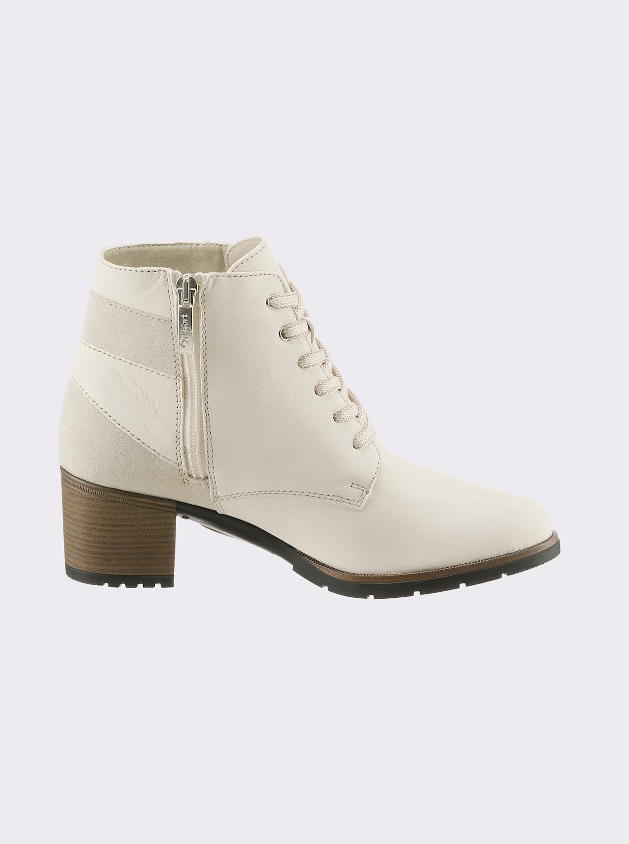 heine Schnürstiefelette - creme