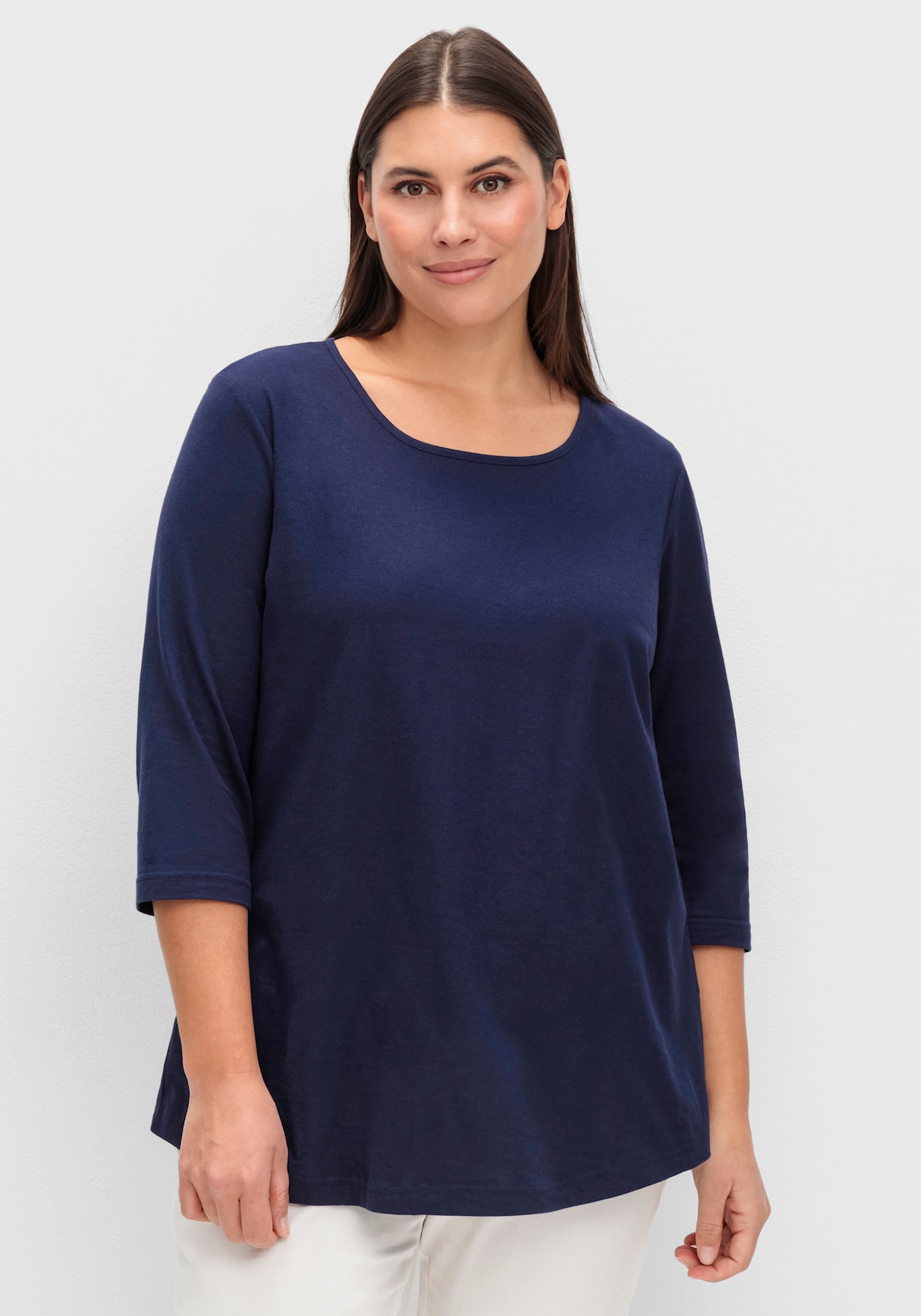 Longshirt in der 2-Stück-Packung - grasgrün + marine