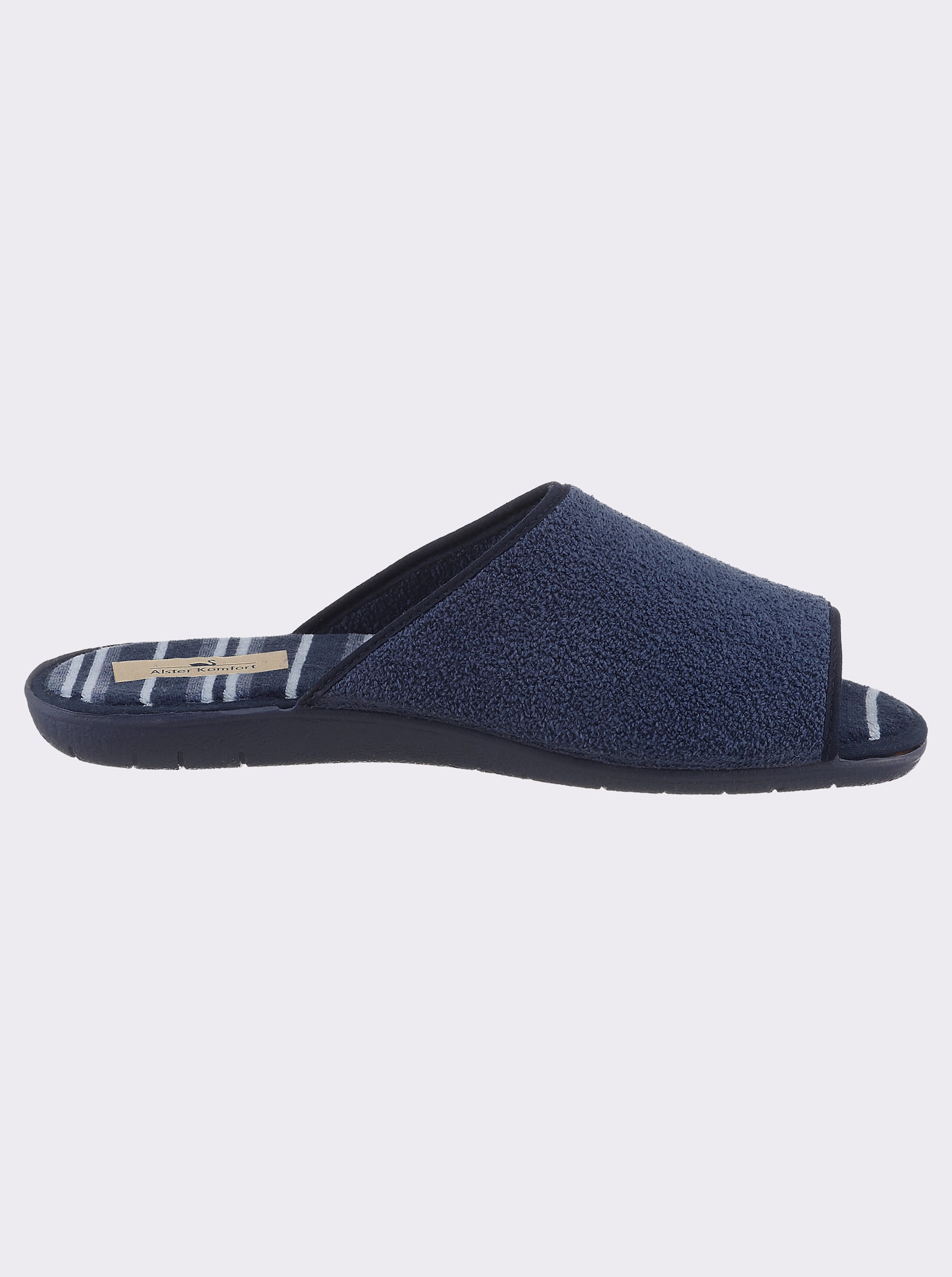 Pantoffel in Textil-Qualität - marine
