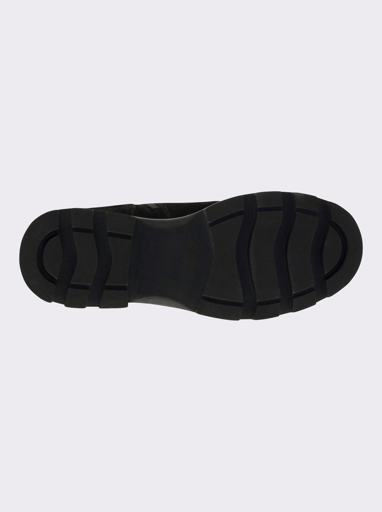 sheego Stiefelette mit Bändern und Schnallen - schwarz