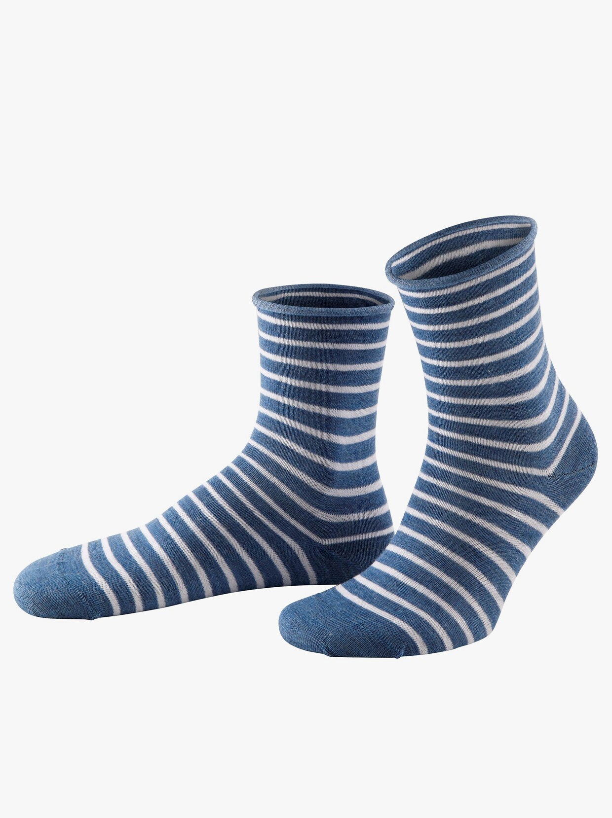 wäschepur Dámské ponožky - džínová modrá-melír