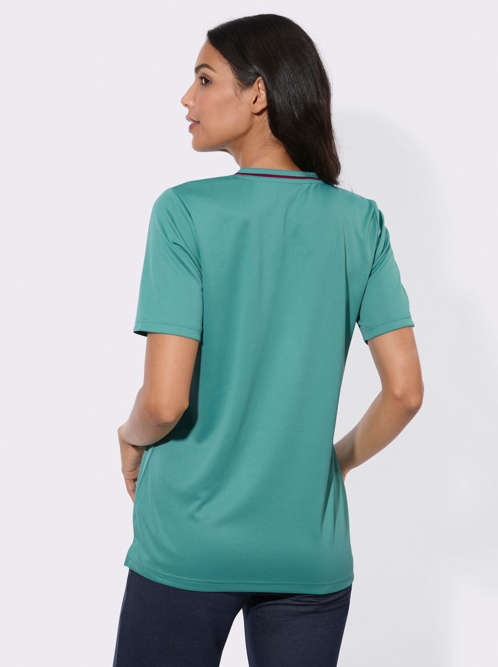 Funktionsshirt in atmungsaktiver Qualität - salbei