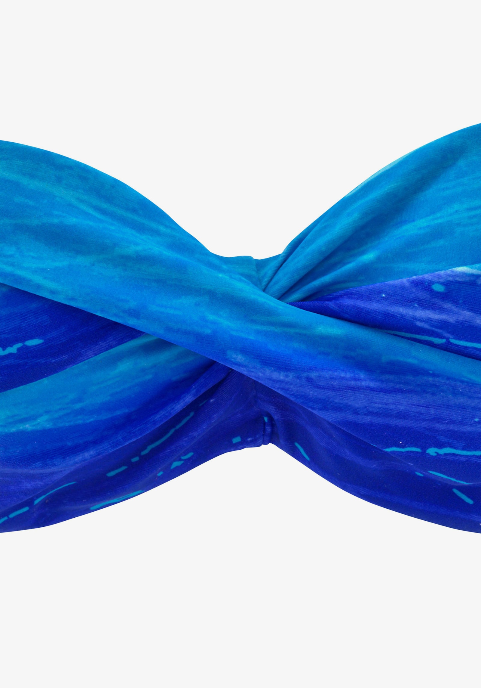 LASCANA Bügel-Bandeau-Bikini - blau-bedruckt