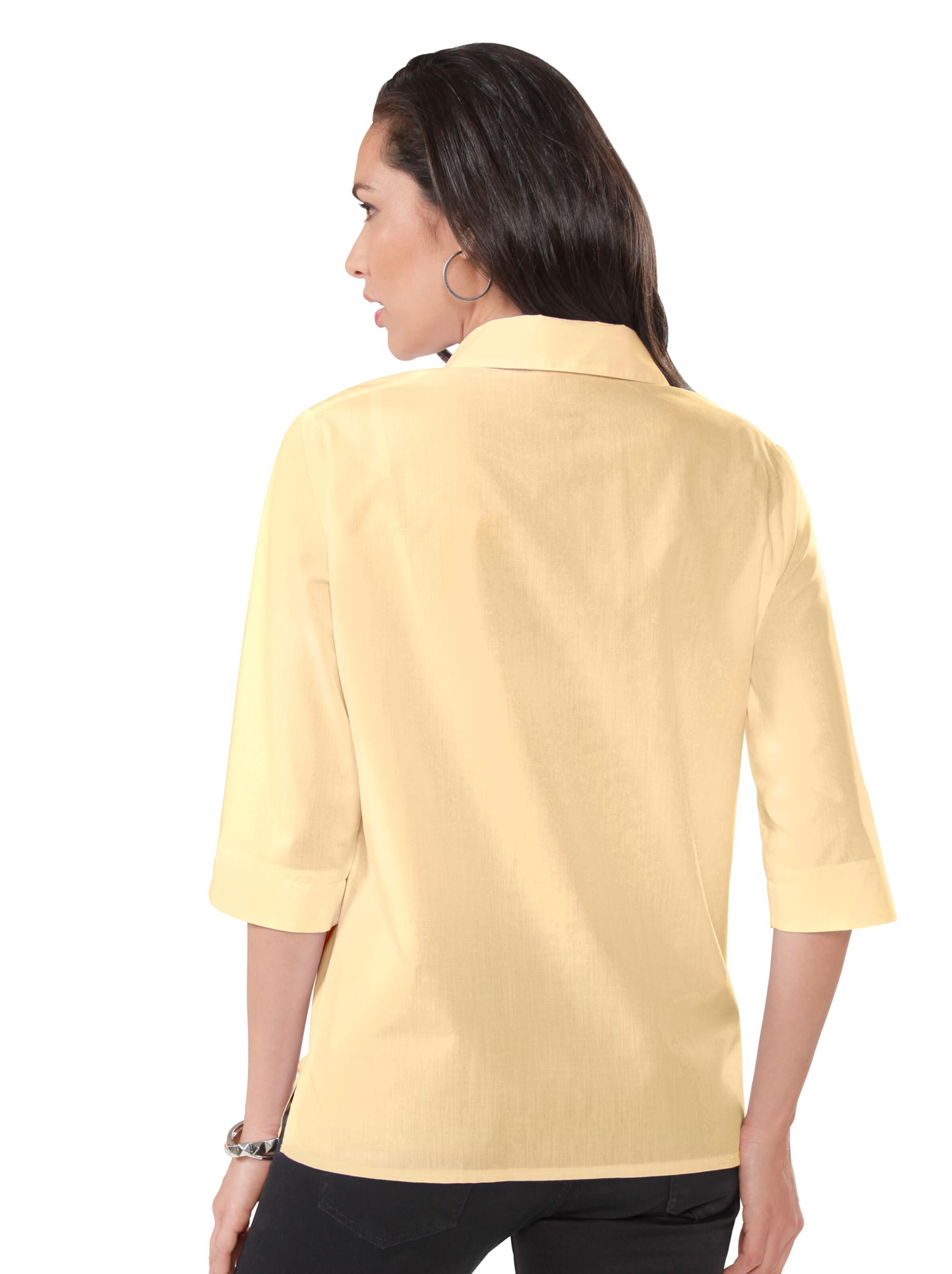 Hemdbluse - vanillegelb