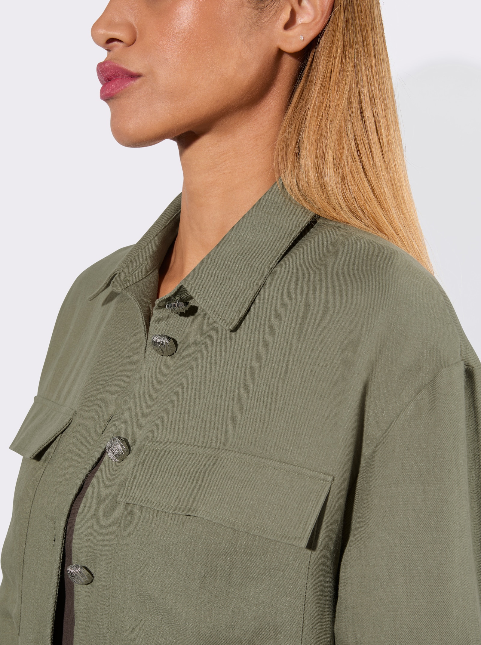 Blusenjacke - khaki