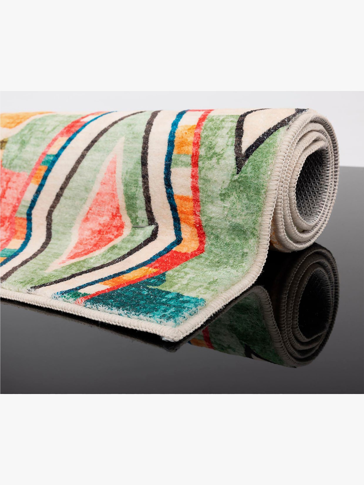 Theko Badematte - natur-bunt