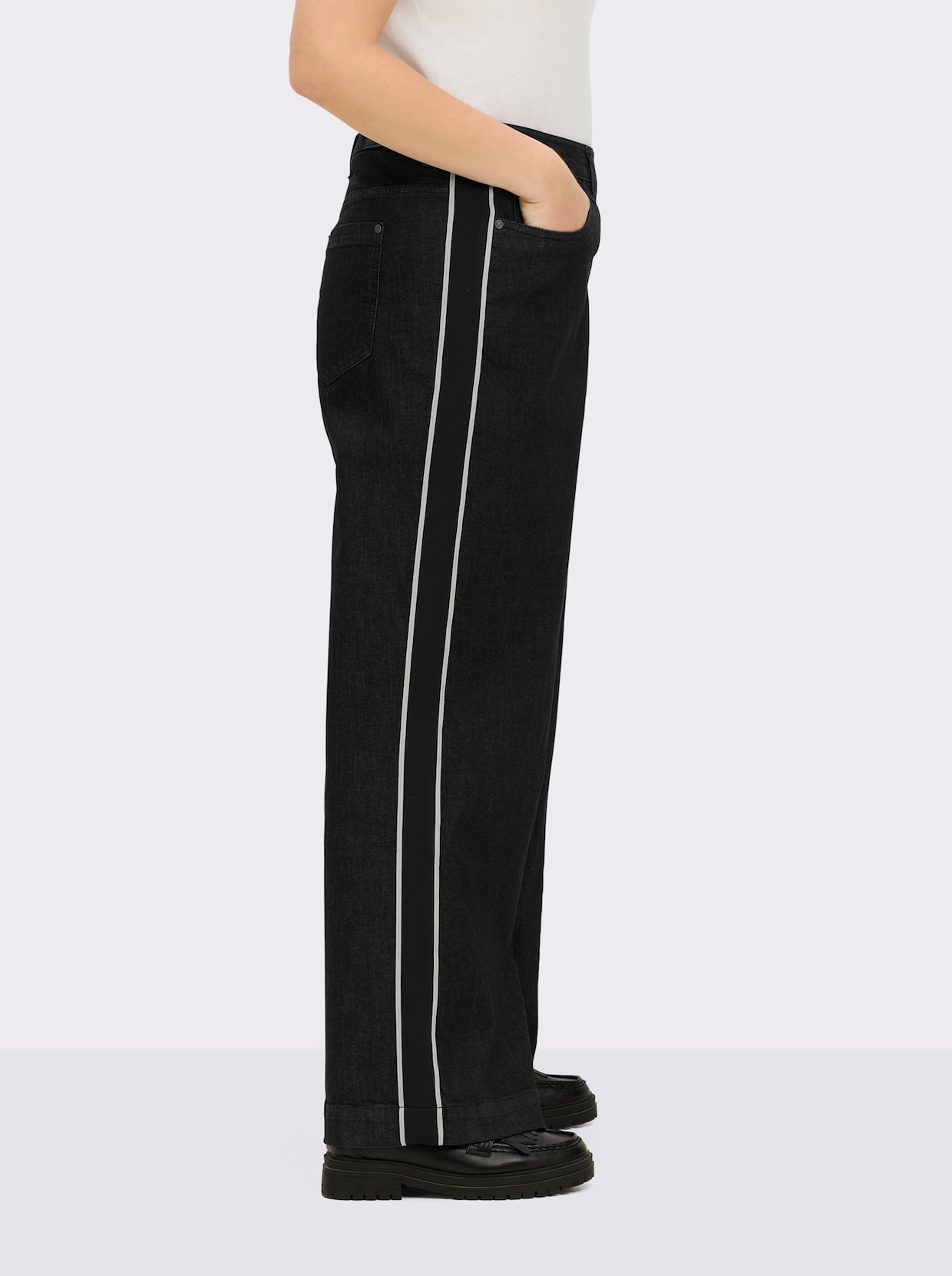 sheego Jeans - black denim