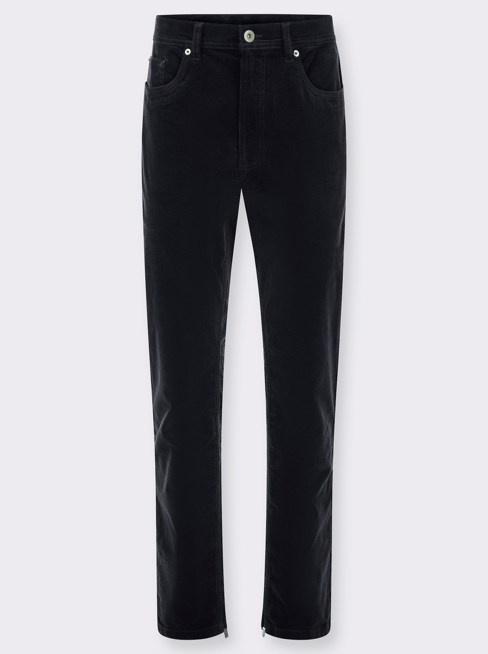 Cordhose aus Baumwoll-Stretch - marine