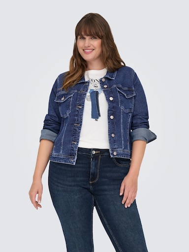 ONLY CARMAKOMA Jeansjacke - dark blue denim