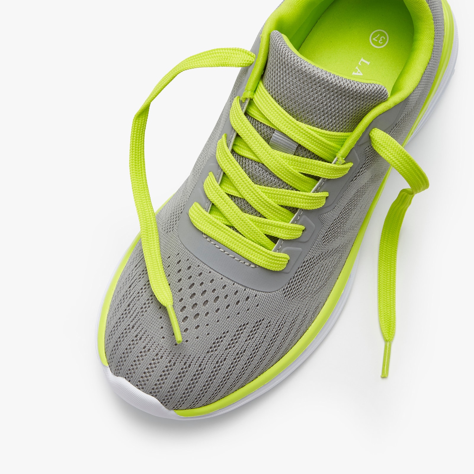 LASCANA Sneaker - grau/lime