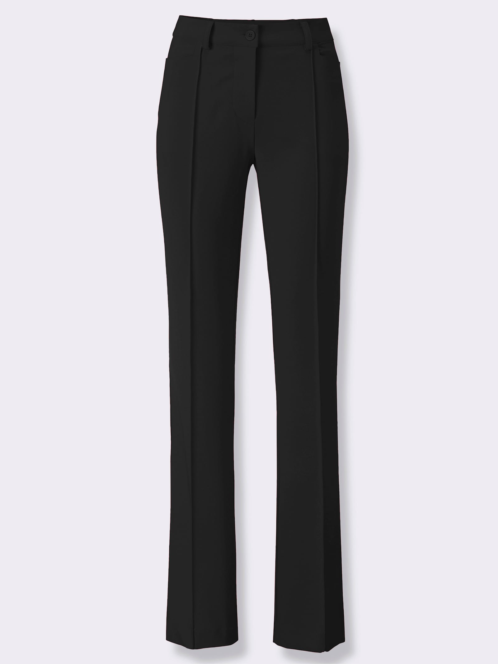 heine Stretch-Hose mit Biesen - schwarz