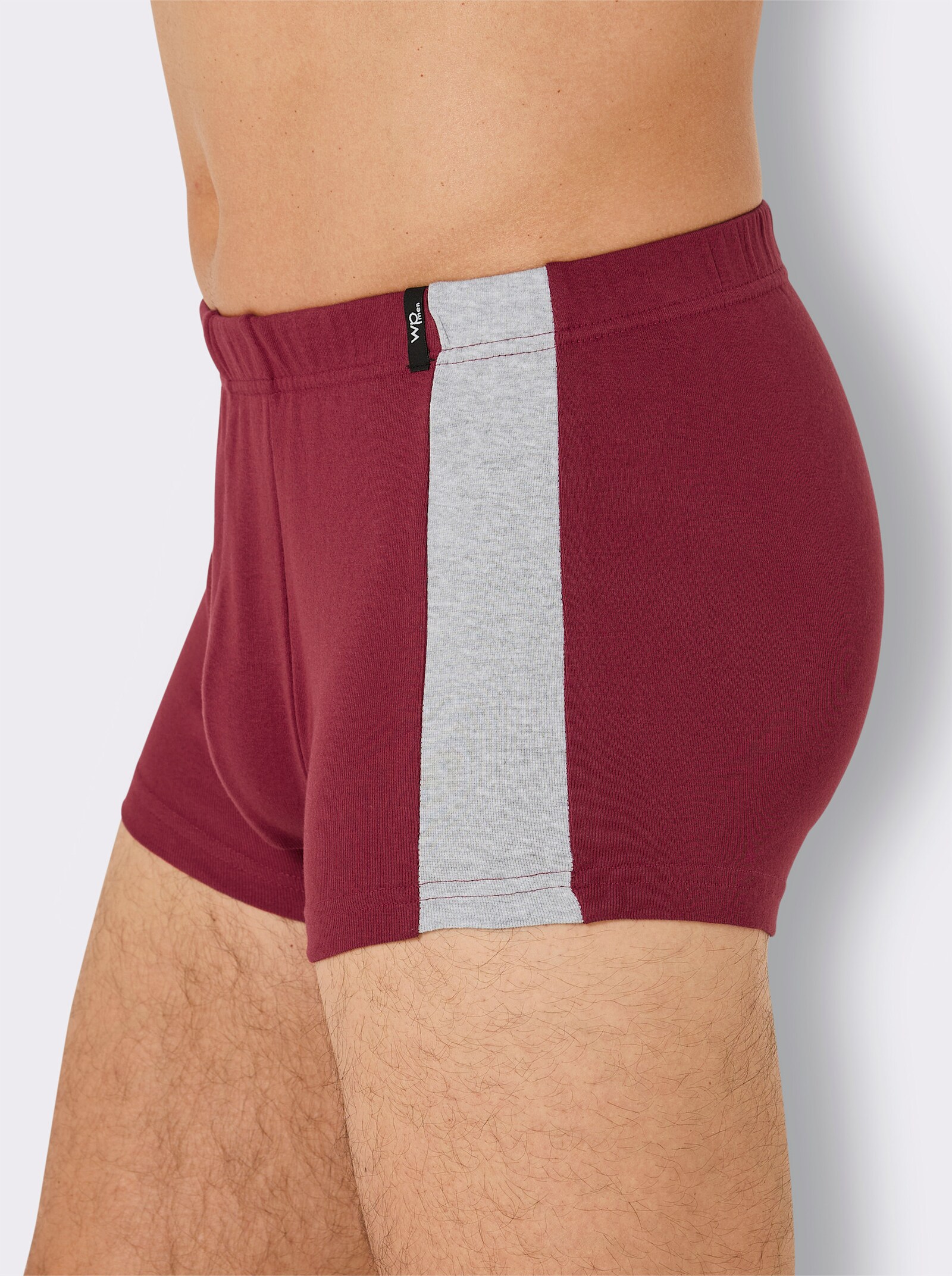 wäschepur men Pants - schwarz + marine + grau-meliert + dunkelrot