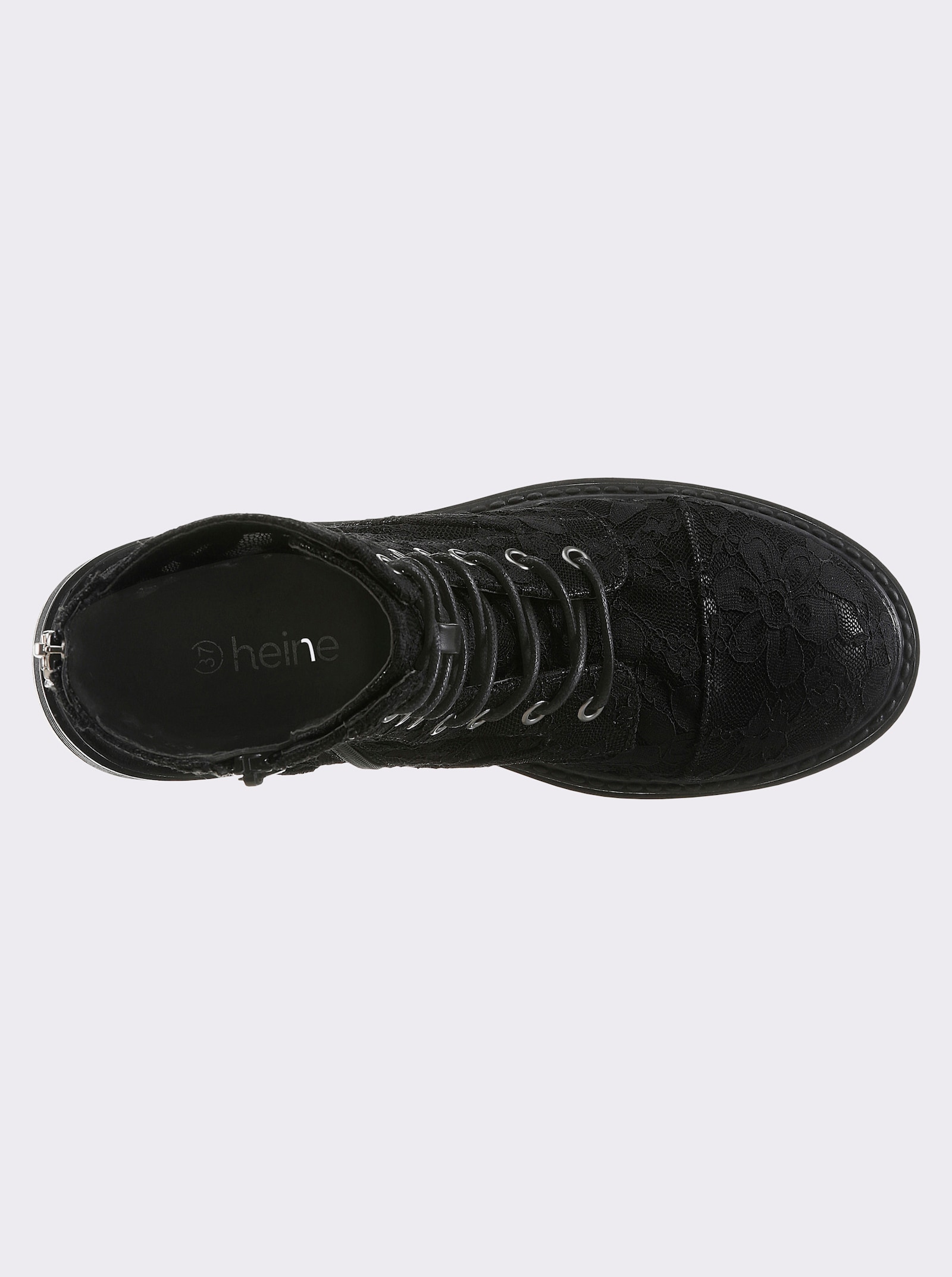 heine Schnürstiefelette - schwarz