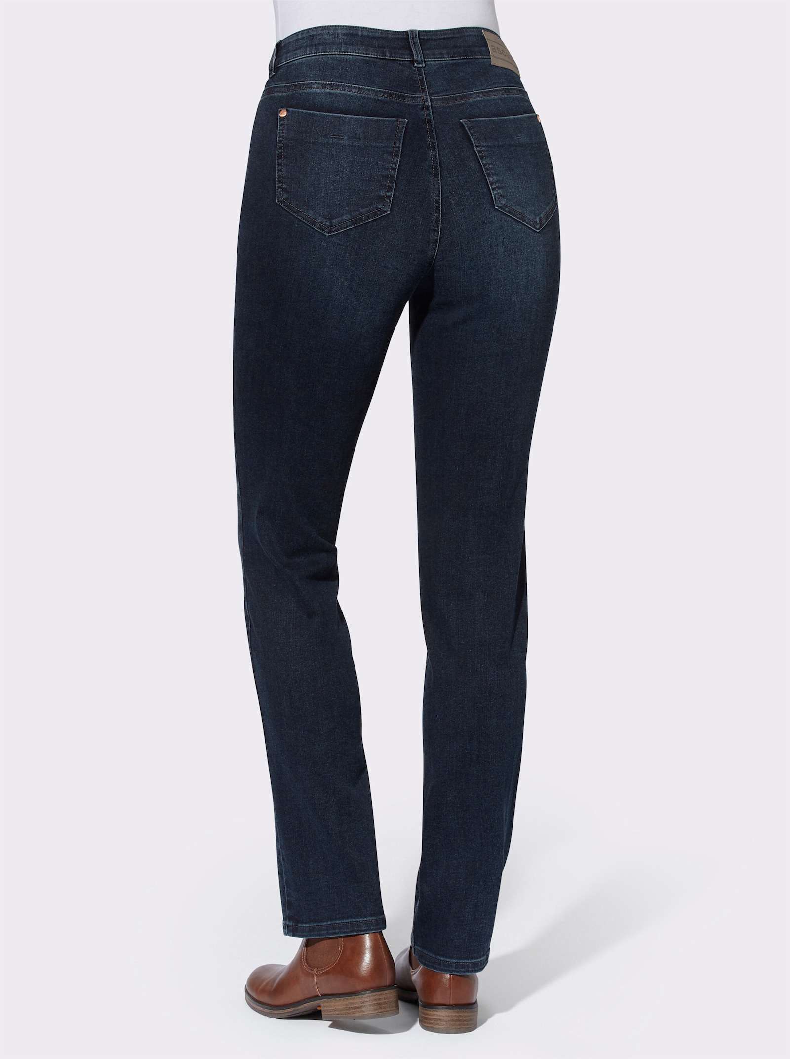 Ascari 5-Pocket-Jeans in Stretch-Qualität - blue-stone-washed