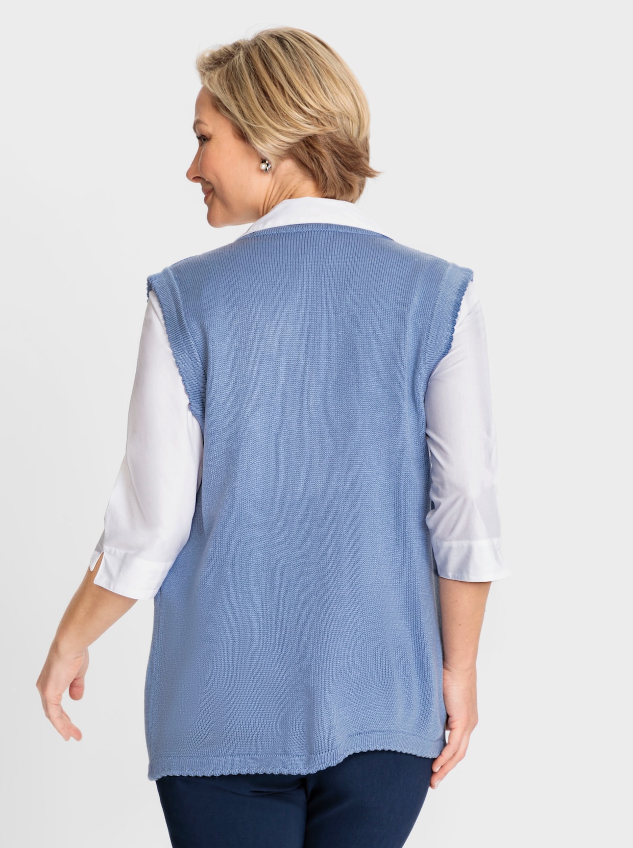 Mouwloos vest - bleu