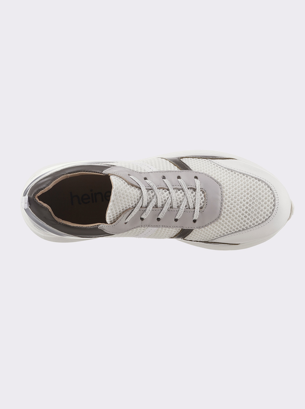 heine Sneaker - weiss-khaki