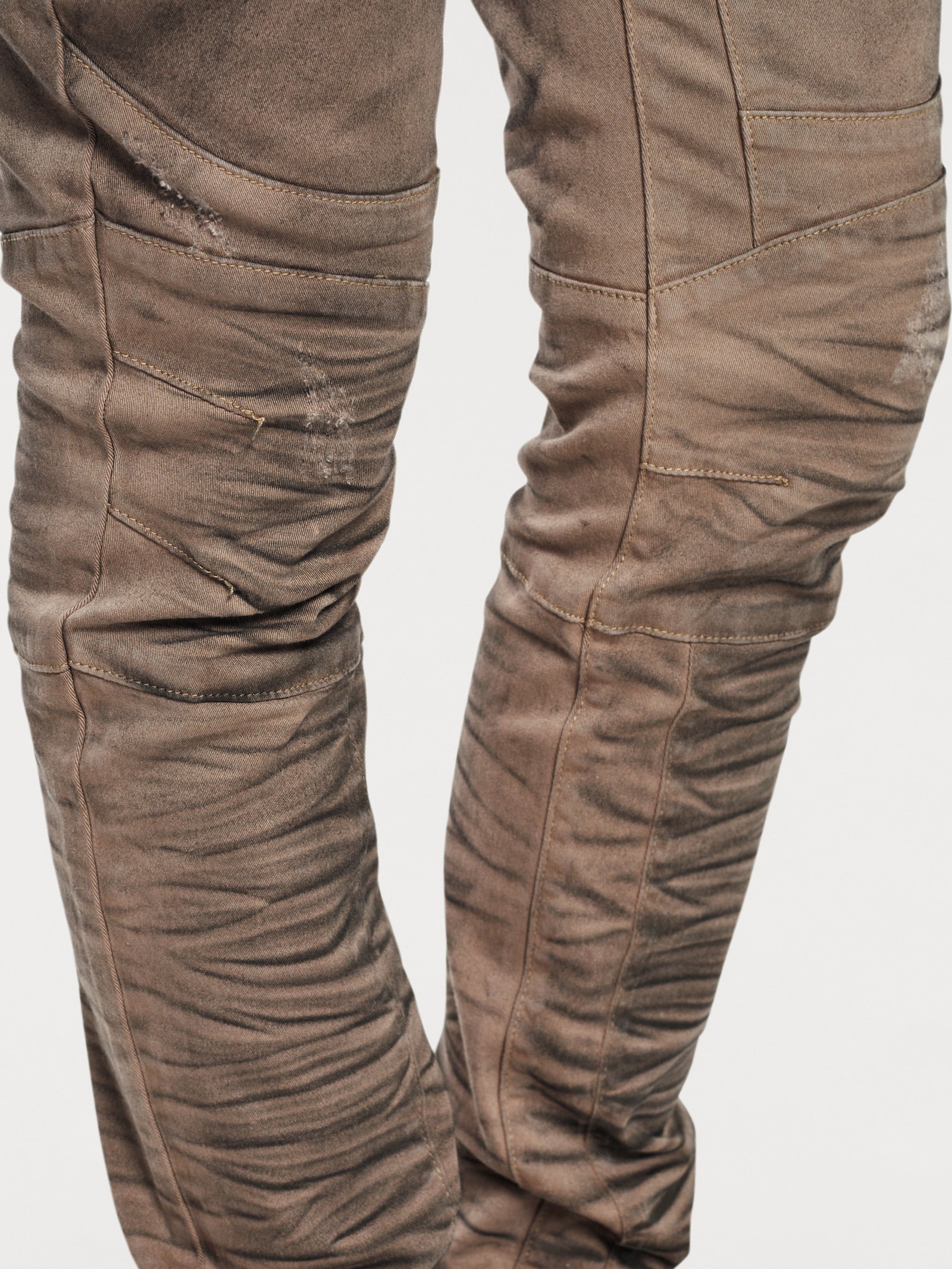 heine Pantalon boyfriend effet délavé - taupe clair