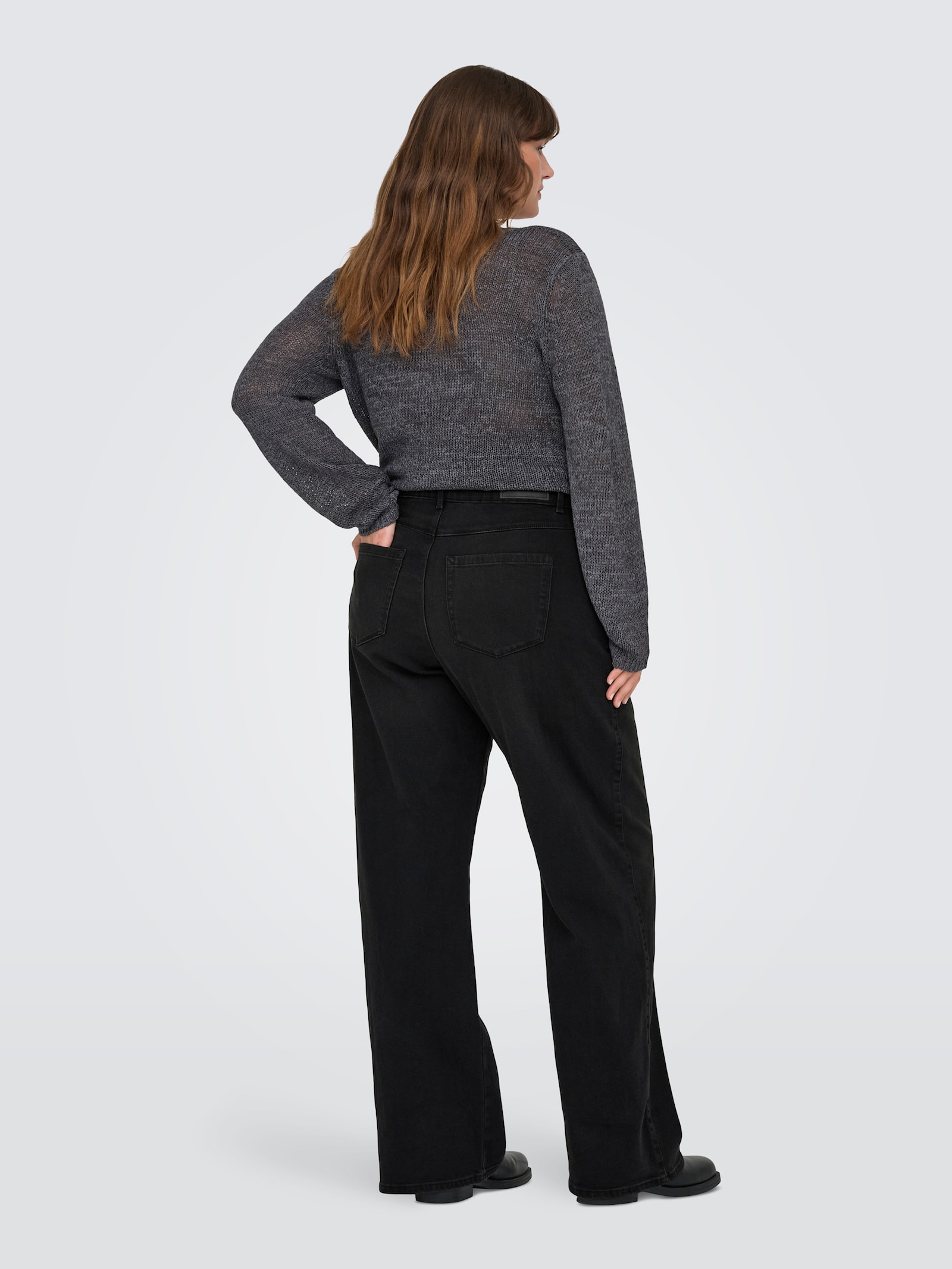 ONLY CARMAKOMA High-waist-Jeans - washed black
