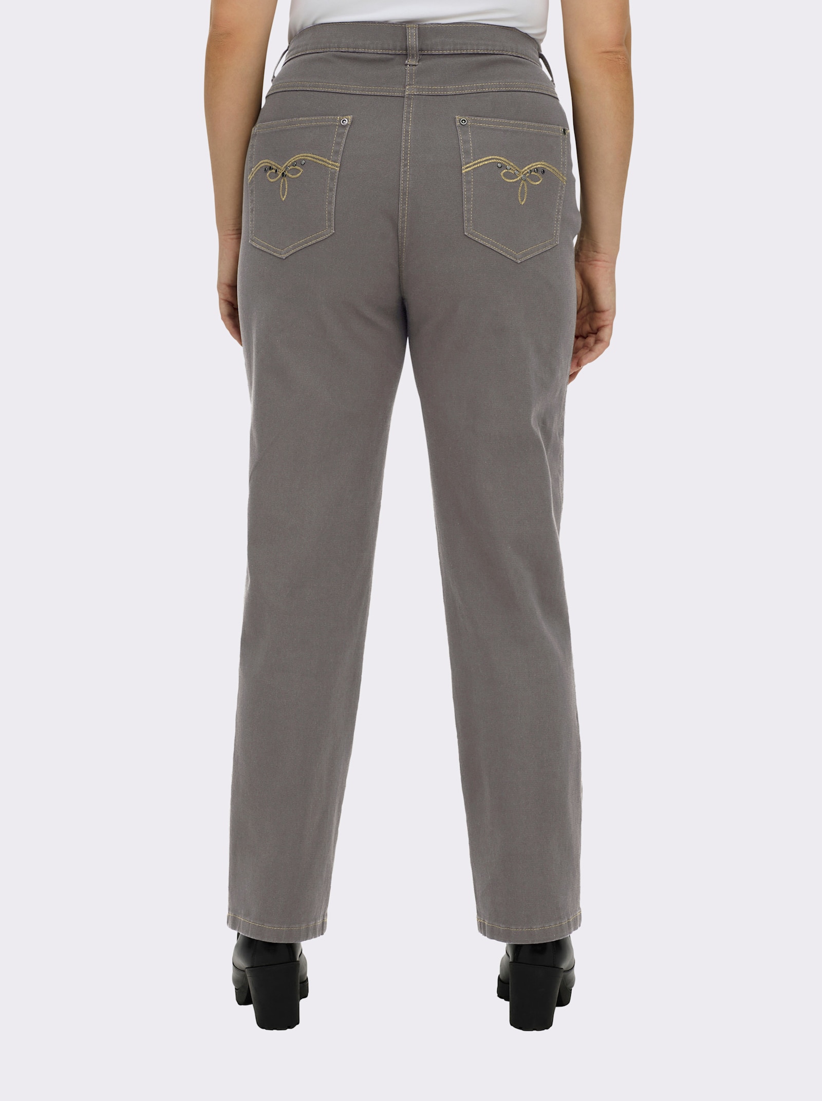 5-Pocket-Jeans mit Stretch-Anteil - taupe-denim