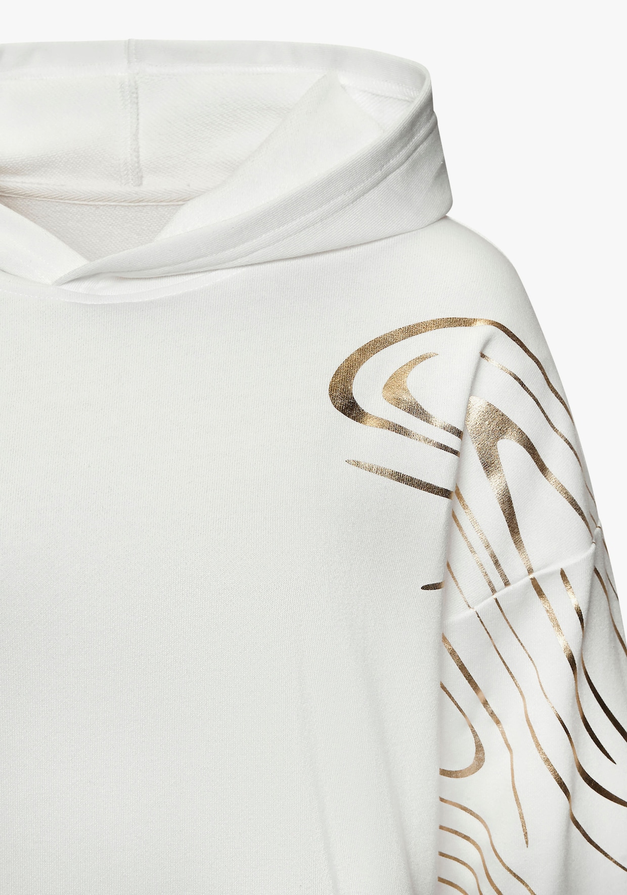 LASCANA ACTIVE Hoodie - wit, goud