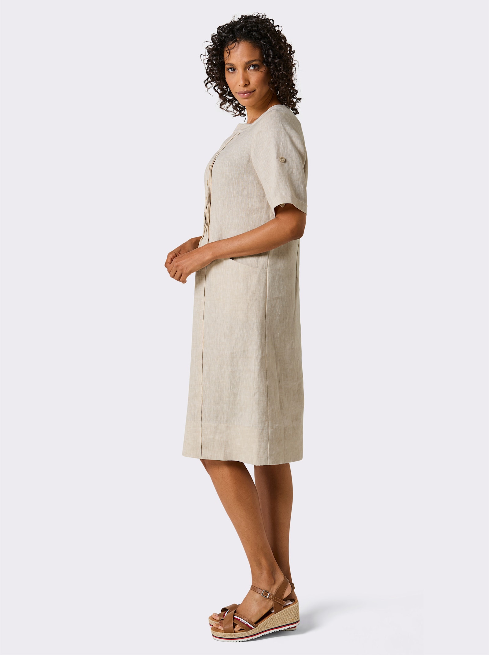 CREATION L PREMIUM Sommerkleid - sand-meliert